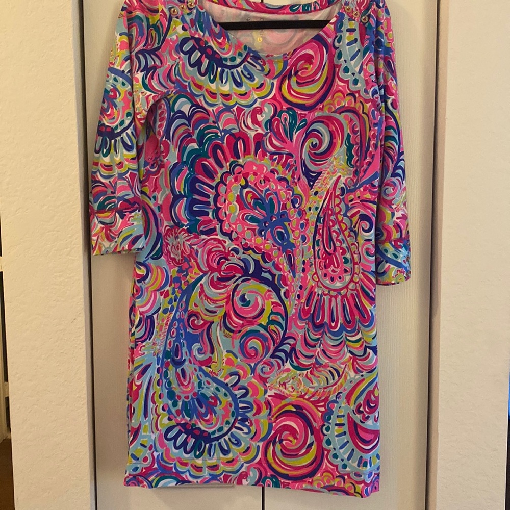 Lilly Pulitzer dress L Psychedelic Sunshine